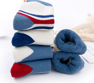 Custom KIDS cotton terry socks