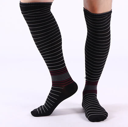 Custom cotton knee high socks for men