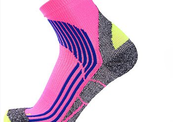 Custom cushion ankle quarter sport socks