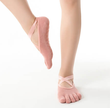 Custom five toe yoga socks pilates socks
