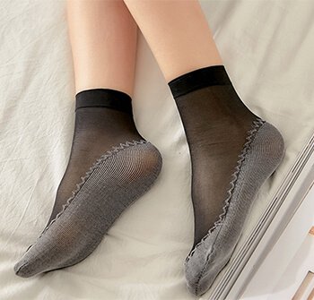 thin footie socks